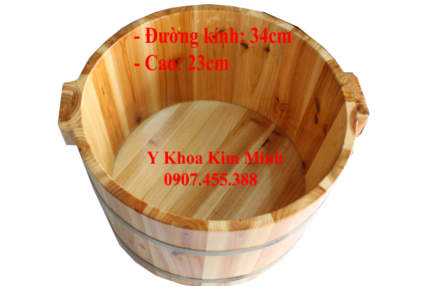 Bồn gỗ ng&acirc;m ch&acirc;n thải độc