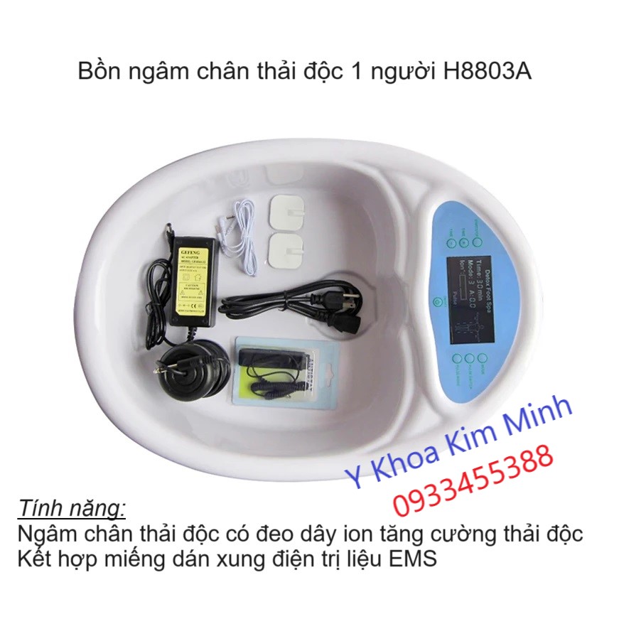 Bồn ngâm chân thải độc H8803A dùng 1 người