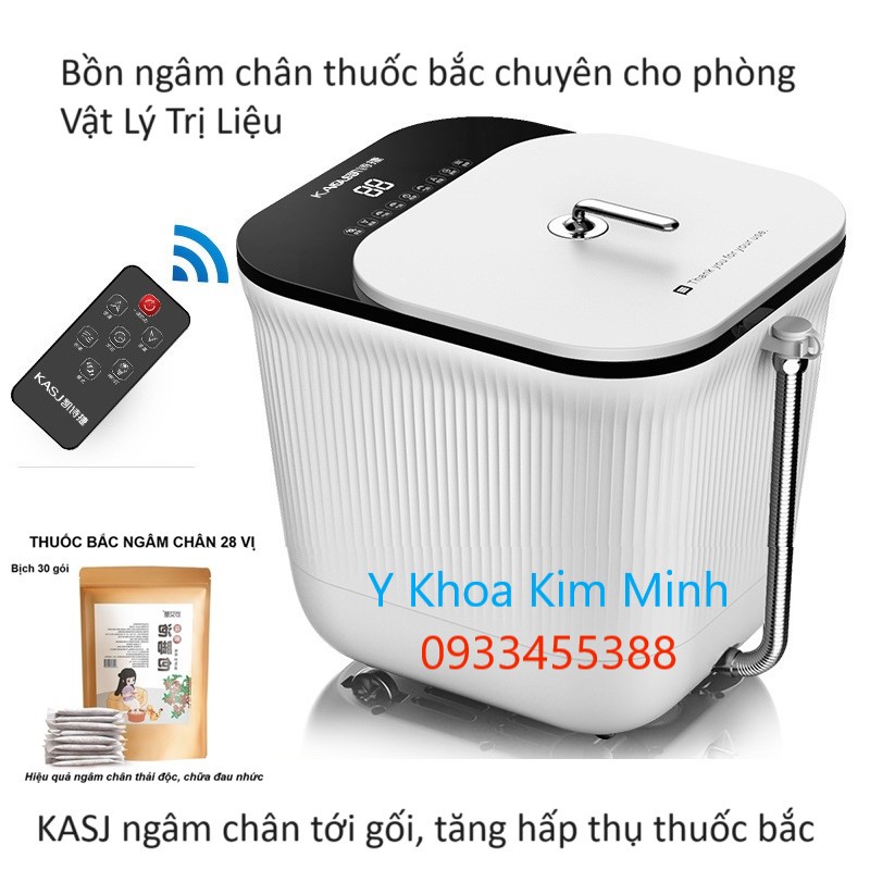 Bồn ngâm chân thuốc bắc KASJ có hồng ngoại ,sục khí, massage chân dùng cho phòng vật lý trị liệu