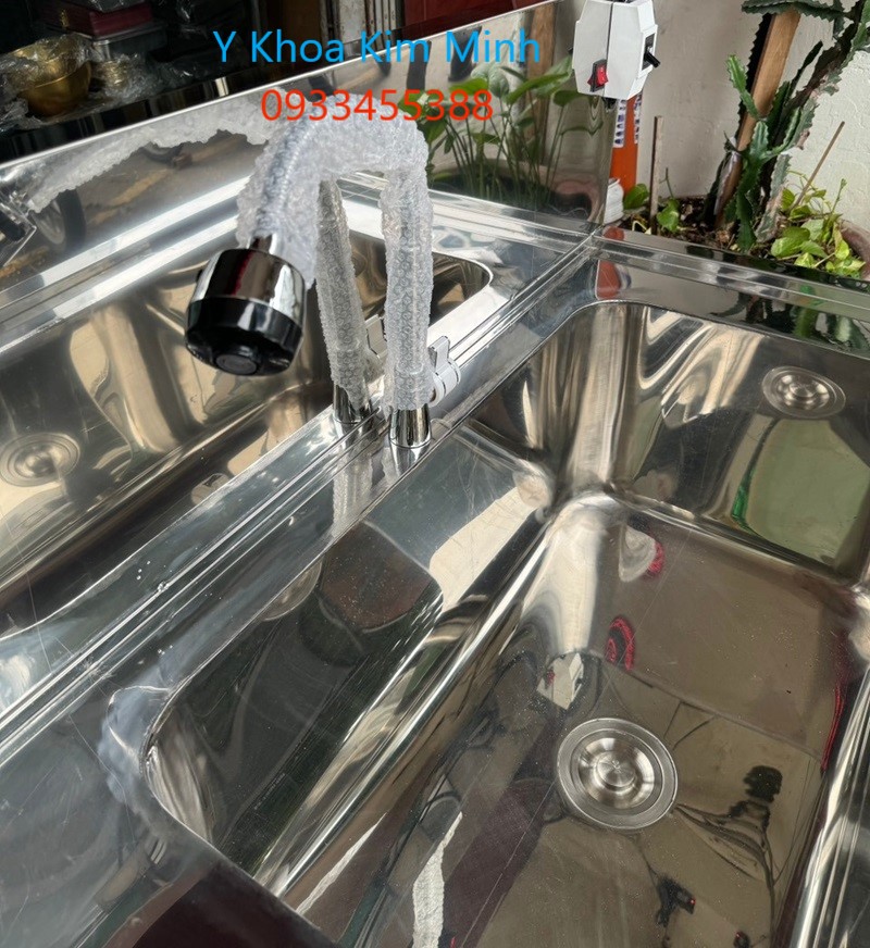 Bồn rửa dụng cụ phẫu thuật 1 vòi bằng inox BPT-201 bán giá sỉ