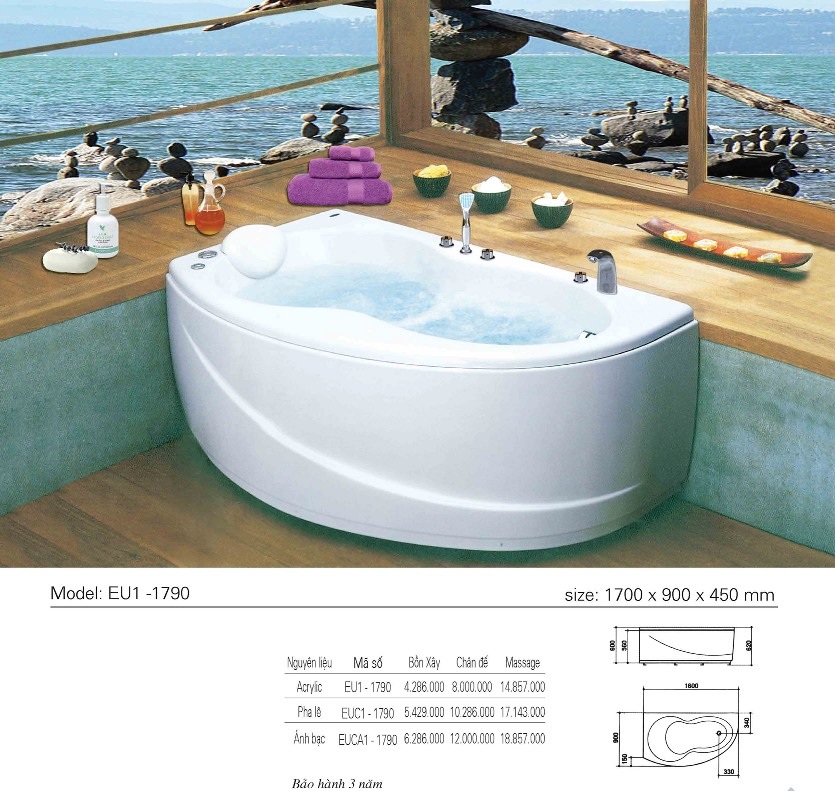 Bồn massage d&agrave;i c&oacute; d&ugrave;ng thủy lực