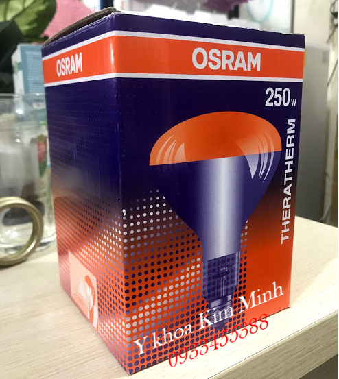 Bóng hồng ngoại Osram của Đức 250W dùng cho đèn hồng ngoại - Y Khoa Kim Minh Bóng đèn hồng ngoại Osram 250W của Đức bán tại Tp Hồ Chí Minh - Y Khoa Kim Minh