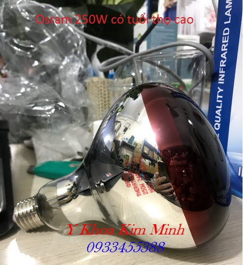 Chúng tôi khuyên khách hàng của mình mua bóng đèn Osram chữa bệnh tốt hơn - Y Khoa Kim Minh Dùng đèn hồng ngoại với bóng Osram 250 W có chức năng chữa bệnh tốt hơn - Y khoa Kim Minh