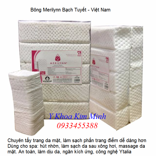 Bông tẩy trang spa, Merilynn Bạch Tuyết bán tại Y khoa Kim Minh