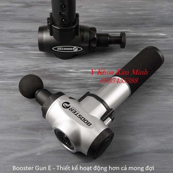 Booster Gun, máy massage rung 5 đầu 9 cấp độ chuyên điều trị đau cơ xương khớp - Y Khoa Kim Minh