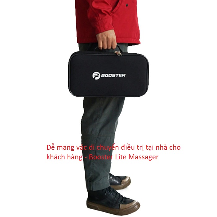 Dễ mang vác di chuyển điều trị giảm đau tại nhà cho khách hàng - Y khoa Kim Minh May massage tri lieu giam dau co xuong khop than kinh toa cot song Booster Machine - Y khoa Kim Minh