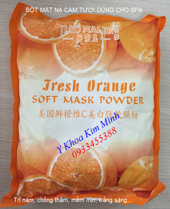 Bột mặt nạ C cam tươi đắp trị nám trắng mịn da - Y Khoa Kim Minh 0933455388