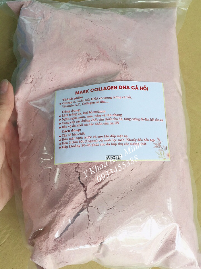 Mask Collagen DNA Ca hoi, giup lam trang min, giam tham nam, cho lan da tre hoa - Y khoa Kim Minh