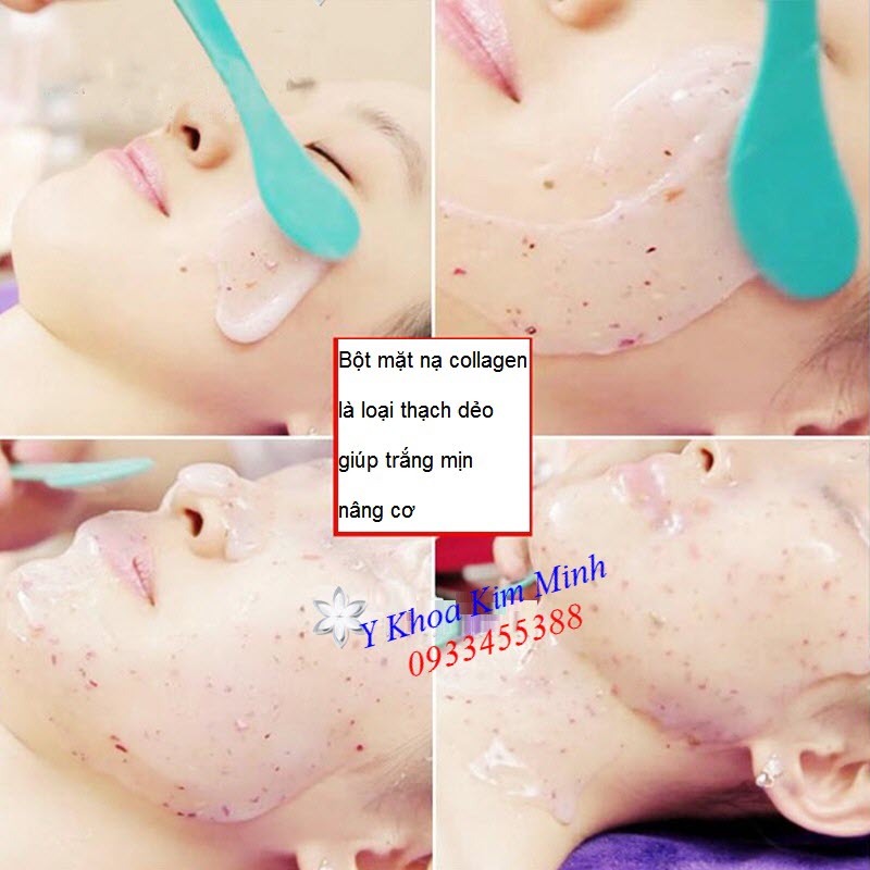 Bot dap mat na lam trang da, bot mat na collagen canh hoa hong Thai Lan - Y Khoa Kim Minh 0933455388