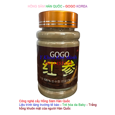 Bot hong sam GoGo cay phi kim trang sang tre hoa da mat nhu baby - Y khoa Kim Minh