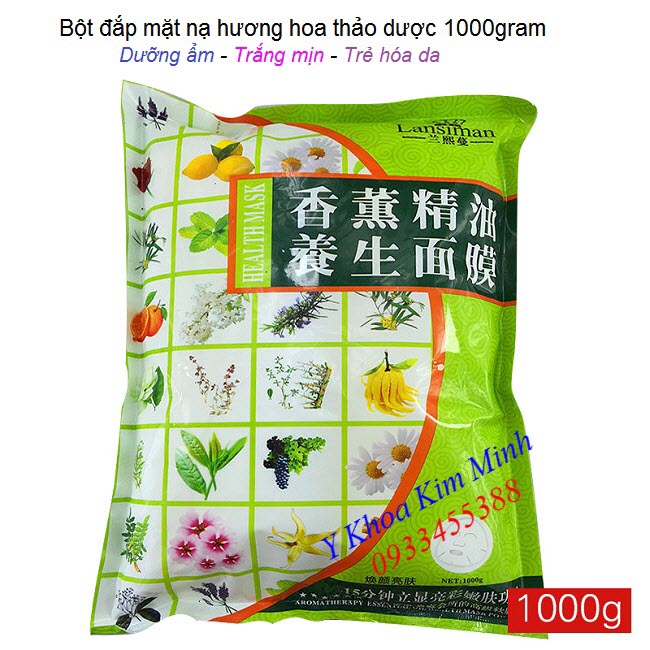 Bột mặt nạ tinh chất thảo dược thiên nhiên làm trắng mịn trẻ hóa da - Y khoa Kim Minh