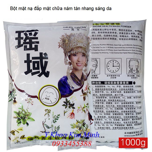 Bot mat na thao duoc dap sang da chua nam tan nhang su dung tai Spa - Y Khoa Kim Minh
