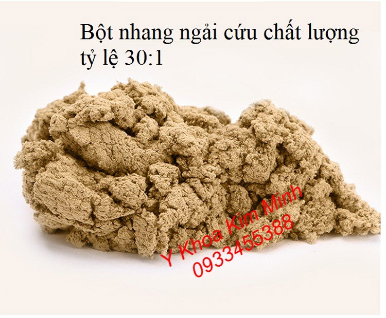 Bột nhang ngải cứu chất lượng có tỷ lệ 30:1 - Y Khoa Kim Minh