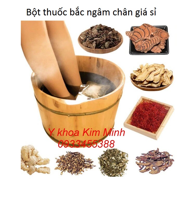 Bột thuốc bắc ngâm chân 6 vị, 4 vị bán giá sỉ tại Tp.HCM