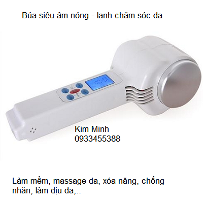 Búa siêu âm nóng lạnh có đèn - Y Khoa Kim Minh Bua sieu am nong lanh co den cham soc da cam tay - Y khoa Kim Minh 0933455388