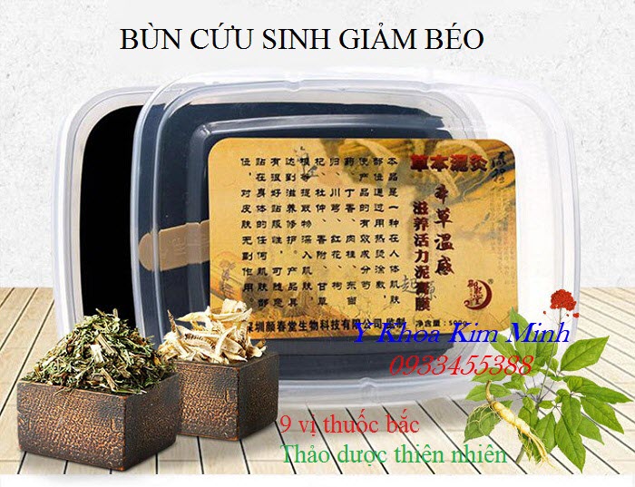 Bùn cứu sinh hay còn gọi là bùn tảo thuốc bắc đắp bụng giảm béo dùng cho spa, thẩm mỹ viện - Y Khoa Kim Minh