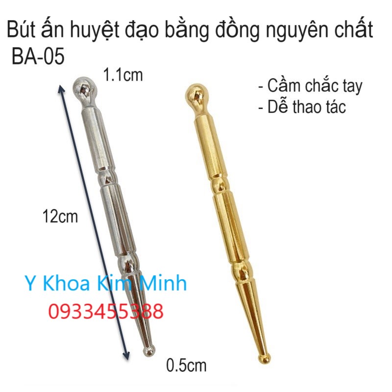 Bút ấn huyệt đạo bằng đồng nguyên chất mã số sản phẩm BA-05