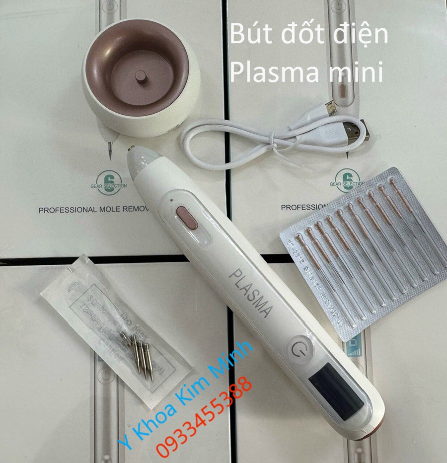 Bút đốt plasma mini dùng đốt nốt ruồi tàn nhang mụn thịt quét nám bán ở Y Khoa Kim Minh