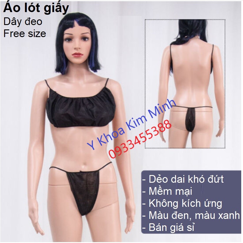 Áo lót giấy dây đeo vai, dùng 1 lần, bán giá sỉ