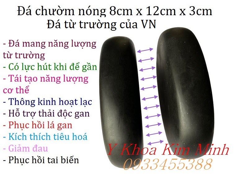 Đá nóng chườm gan có từ trường bán ở Y Khoa Kim Minh