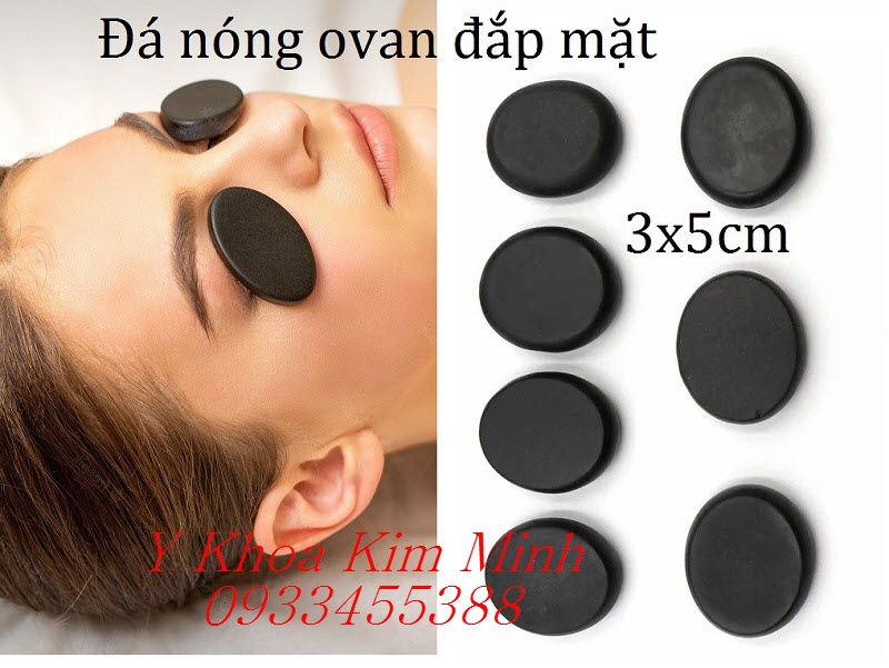 Đá massage nóng ovan dùng đắp mặt