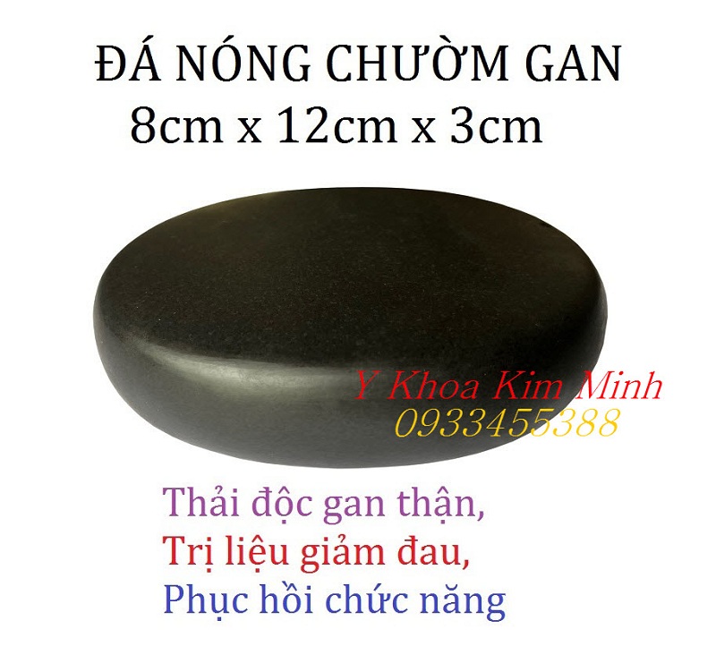 Bán đá nóng chườm gan 8x12x3cm ở Y Khoa Kim Minh