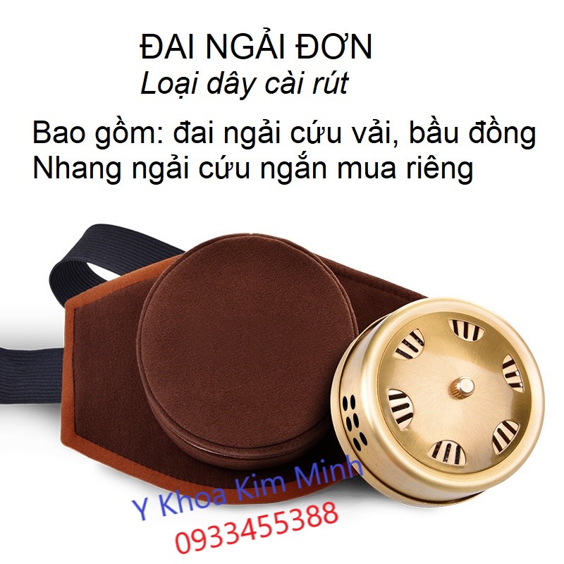 Đai ngải cứu đơn dây khóa rút