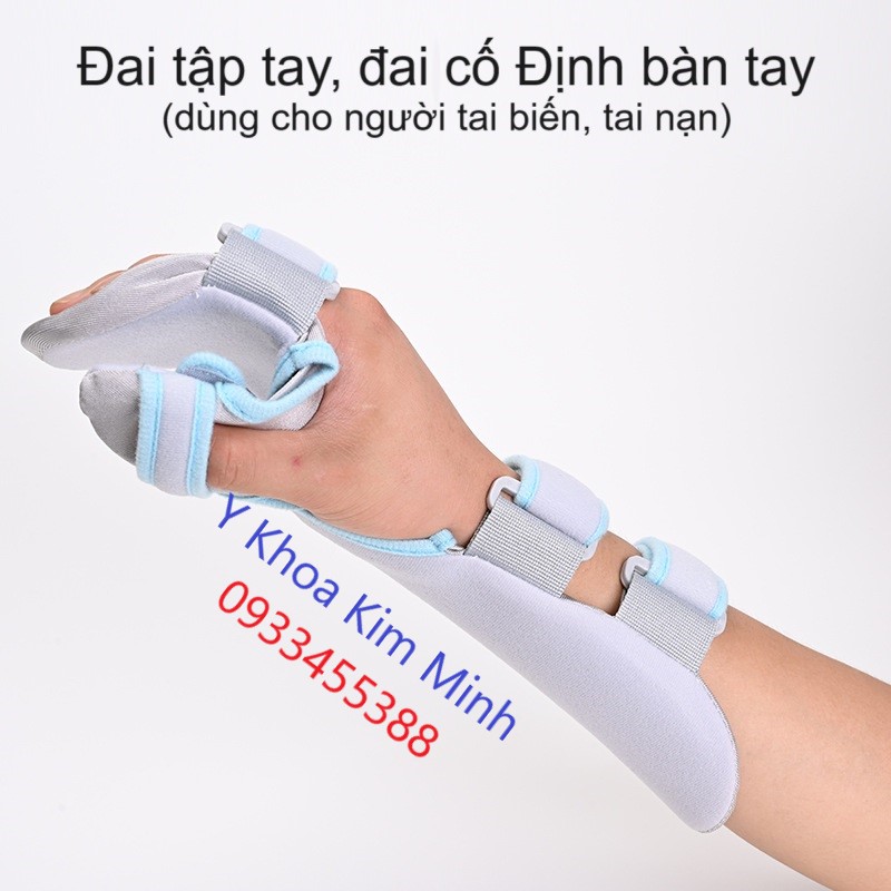 Đai cố định bàn tay, đai tập tay dùng cho người tai biến, tai nạn chấn thương bàn tay