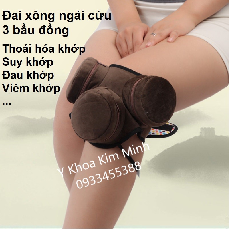 Đai điều trị đau khớp gối bằng xông nhang ngải cứu