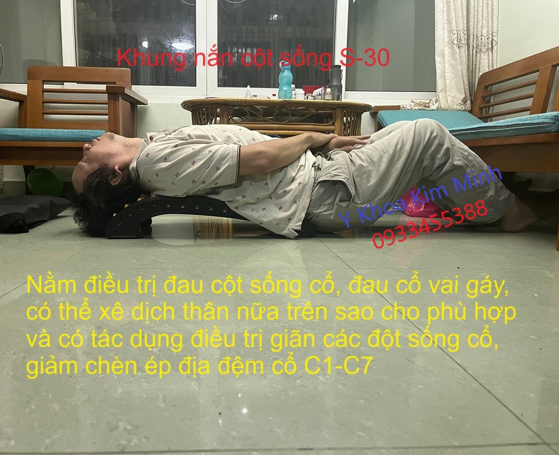 Khung nằm điều trị đau cột sống cổ, thoát vị đĩa đệm C1-C7