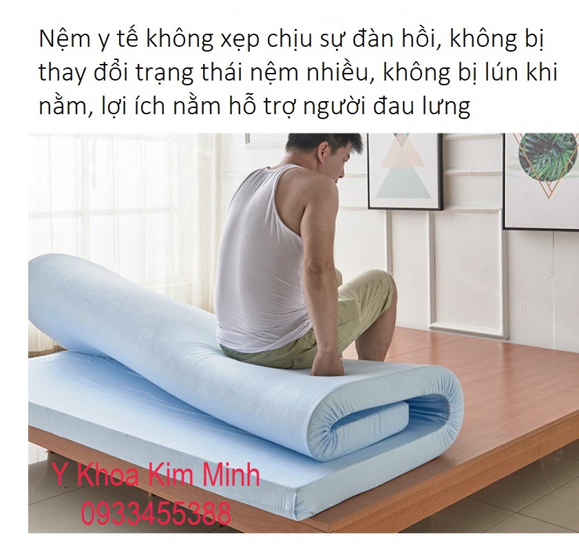 Ưu điểm của nệm y tế không xẹp dùng cho người bệnh đau cột sống lưng