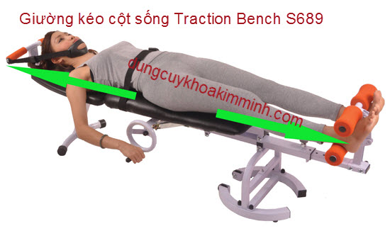 Giường kéo dãn cột sống bằng tay quay Traction Bench S-689