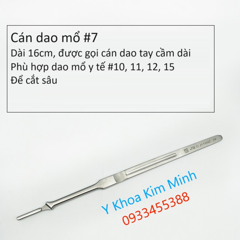 Cán dao mổ phẫu thuật số #7 bán ở Tp.HCM