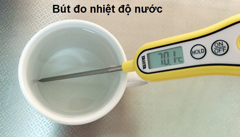 Bút đo nhiệt độ kiểm tra nước ngâm chân, nước ngâm bồn tắm gỗ