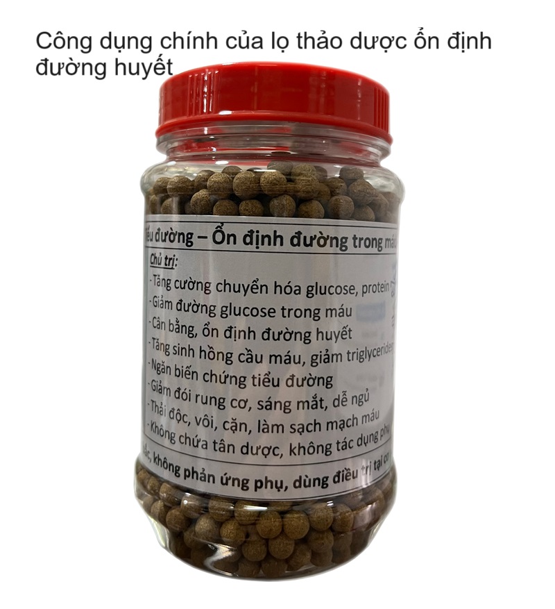 Công dụng của lọ thảo dược ổn định đường huyết