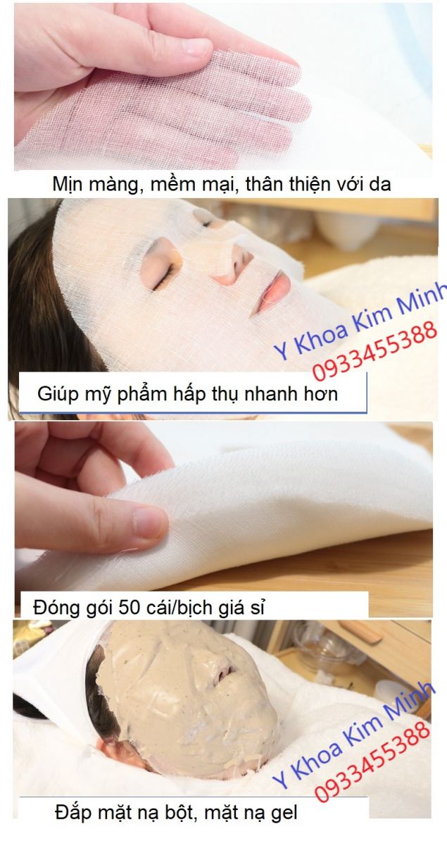 Công dụng mặt nạ gạc lưới cotton cao cấp
