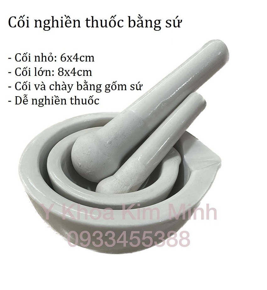 Cối nghiền thuốc bằng sứ bán ở Tp.HCM