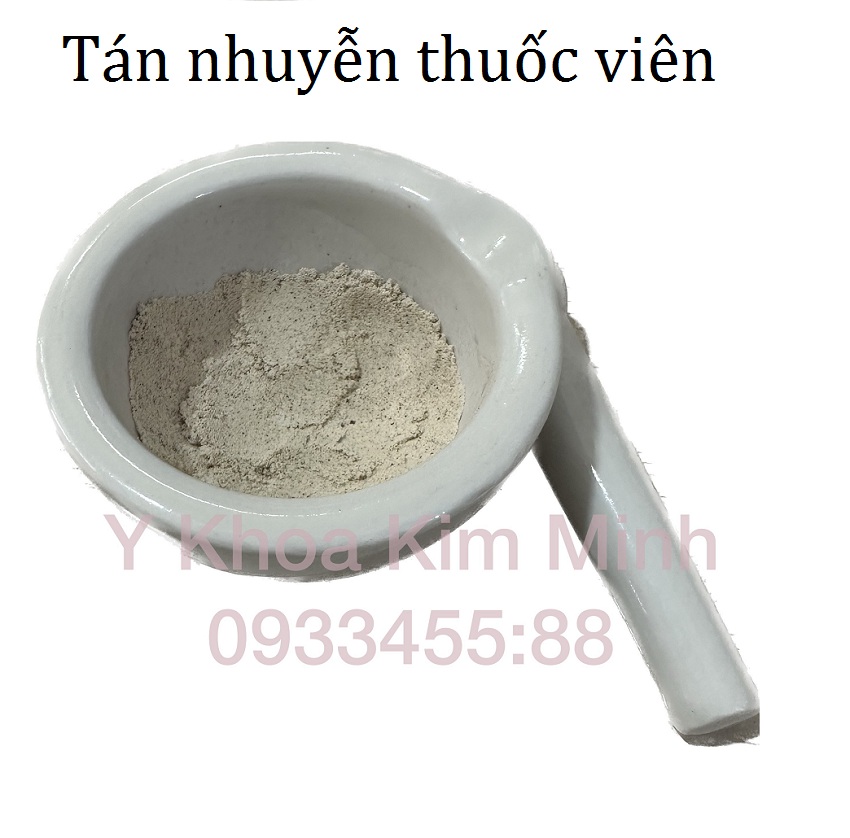 Cố tán nghiền nhuyễn thuôc viên