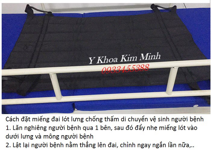 Cách di chuyển người bệnh lên đai lót chống thấm để vệ sinh - Y Khoa Kim Minh