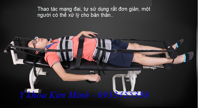 Giường kéo cột sống một người tự sử dụng - Y khoa Kim Minh Giiuong keo cot song lung co 1 nguoi tu su dung KM-325 - Y khoa Kim Minh