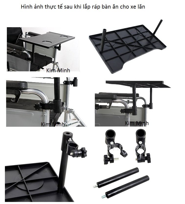 Cách lắp đặt bàn ăn xe lăn y tế - Y khoa Kim Minh