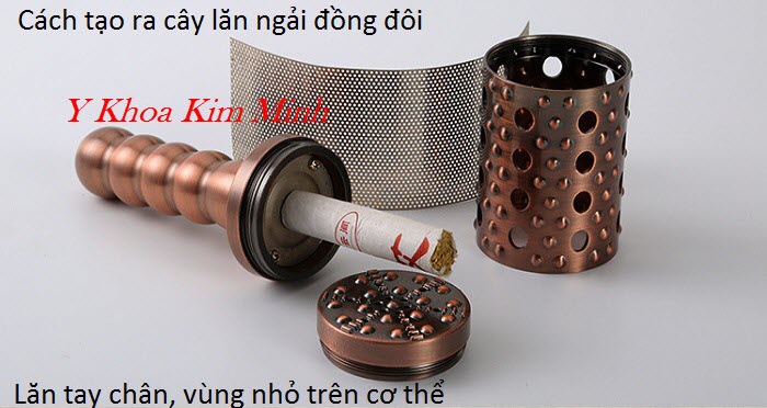 Lắp đặt lăn ngải đồng đơn - Y khoa Kim Minh Cách lắp ráp tạo ra lăn ngải đồng đơn chữa bệnh đau cơ xương khớp - Y Khoa Kim Minh