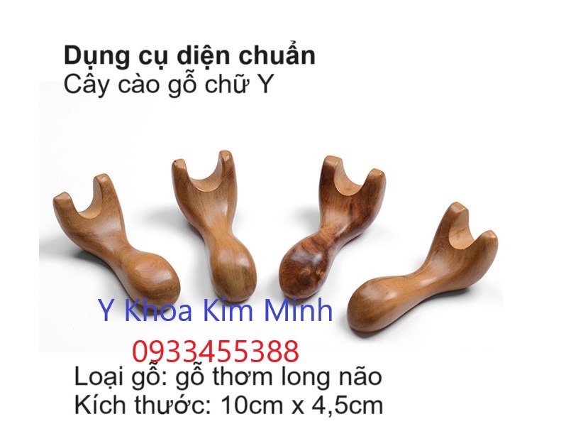 Cây cào gỗ long não dùng trong vật lý trị liệu diện chuẩn