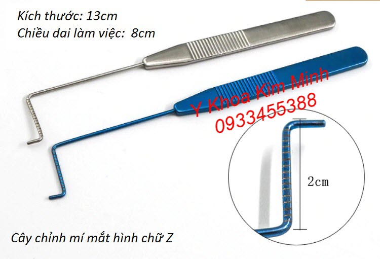 Cây nhấn mí inox, cây inox chỉnh mí mắt hình chữ Z