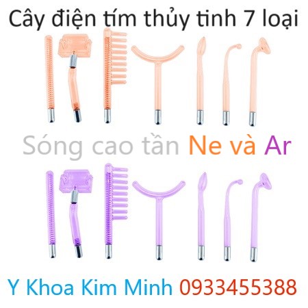 Bán đầu điện tím bằng thủy tinh 7 loại tại Tp.HCM