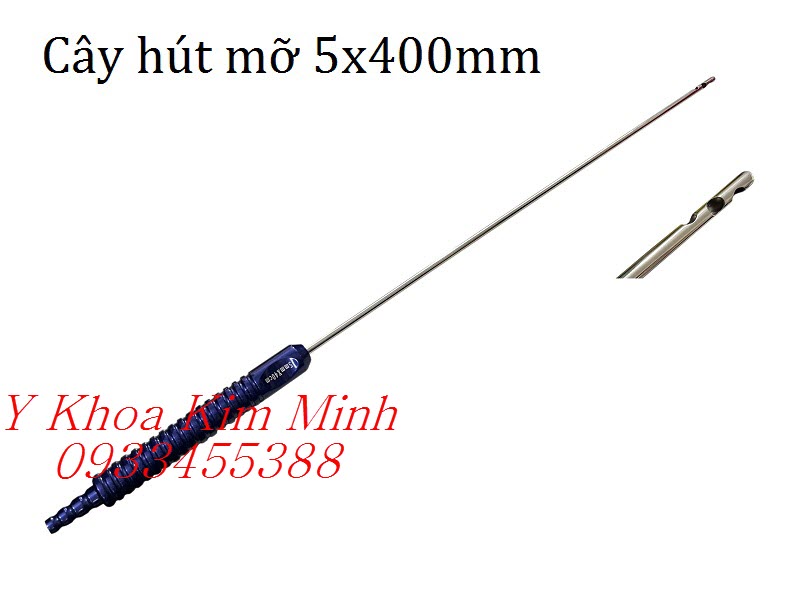 Cây hút mỡ bụng kích thước 5mm x 400mm đầu tù bán ở Y Khoa Kim Minh