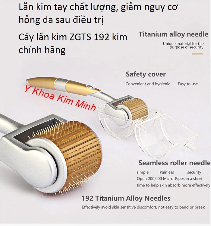 Cây lăn kim tay ZGTS 192 kim điều trị sẹo Spa hay sử dụng