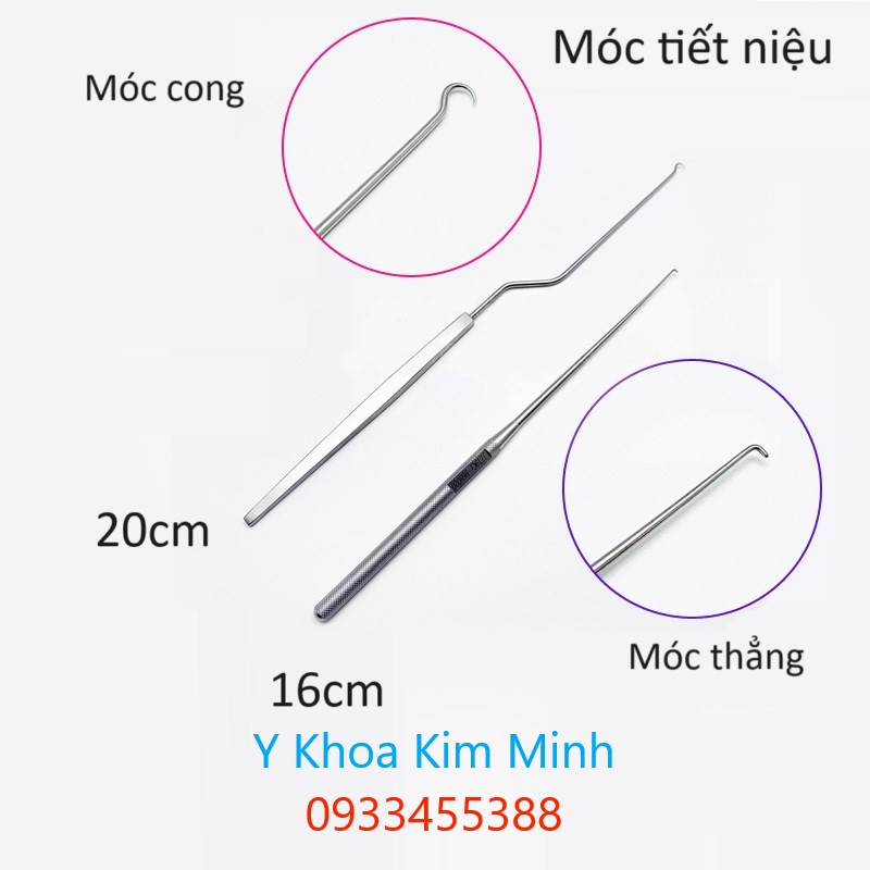 Thông số kỹ thuật cây móc tiết niệu bằng thép không gỉ SUS-304