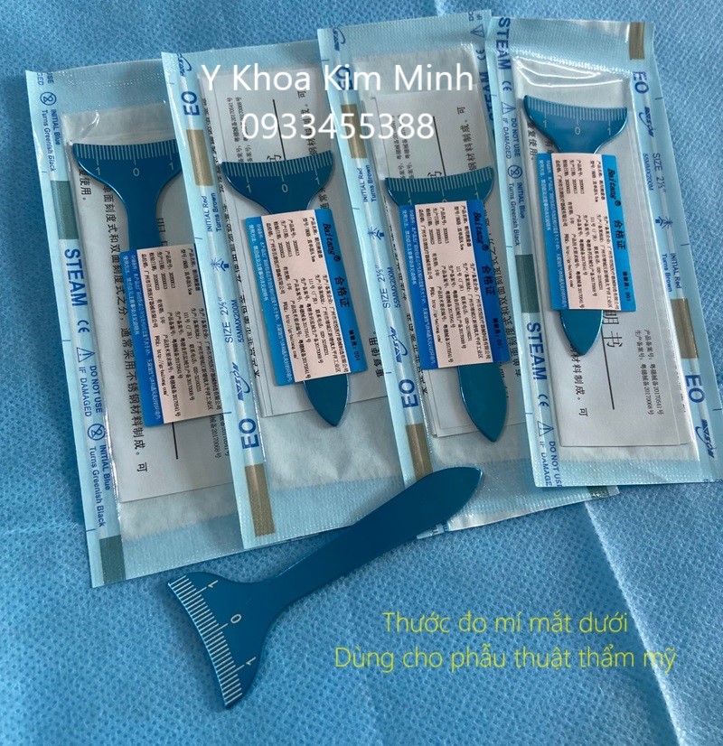 Cây thước đo mí mắt dưới dùng cho phẫu thuật thẩm mỹ mắt bán ở Y Khoa Kim Minh