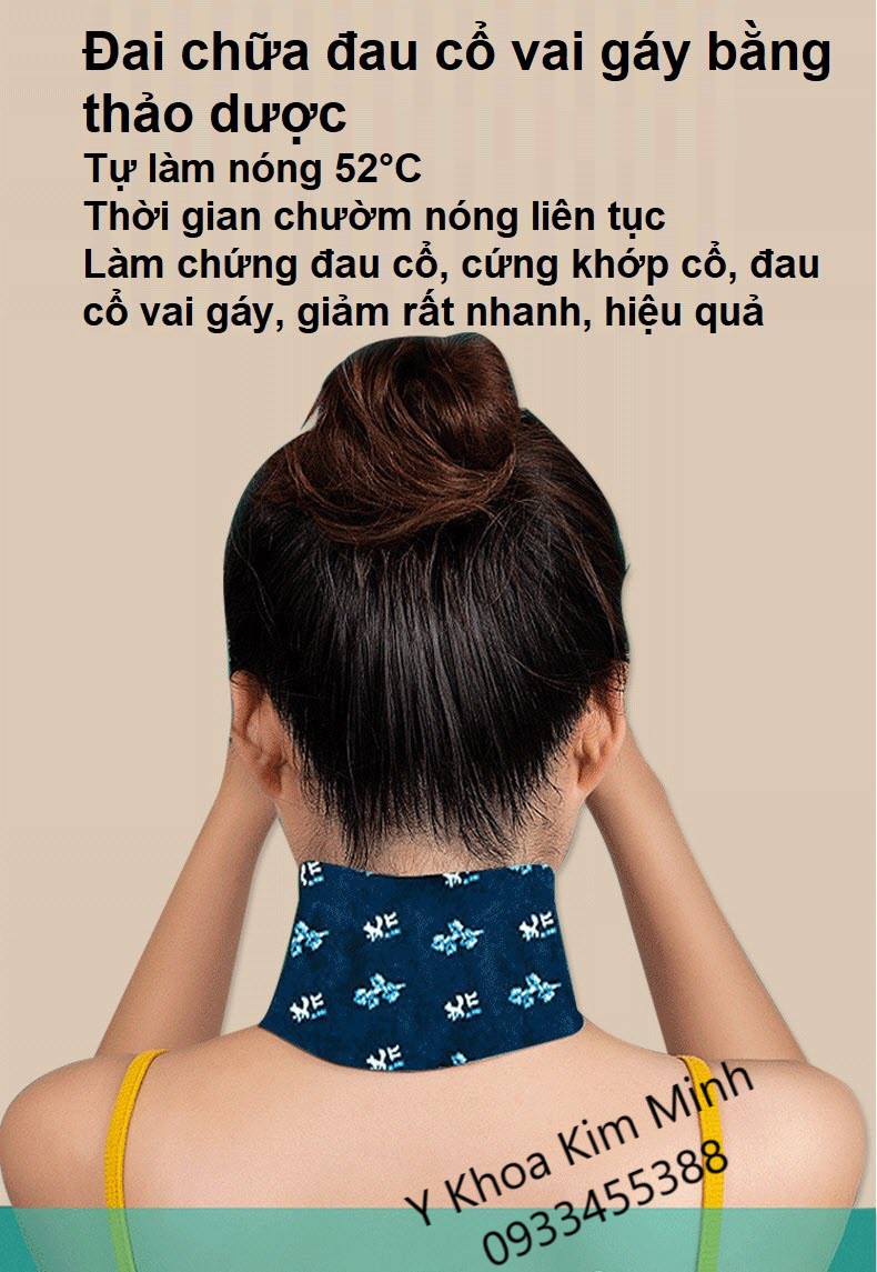 Chữa chứng đau cổ vai gáy, đau cột sống cổ bằng đai thảo dược